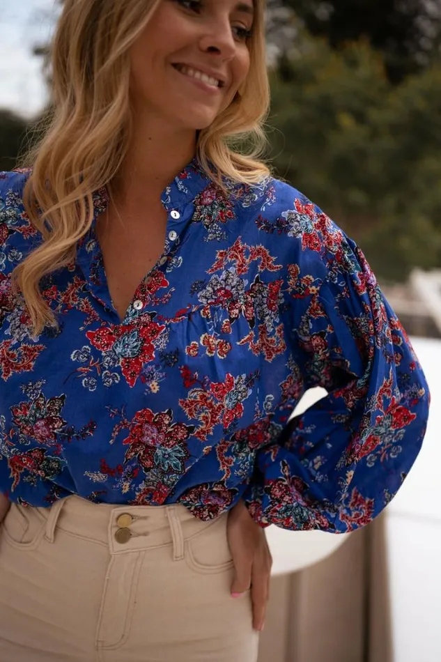 Women039s Clothing Blouses Easy Clothes Blue Divna Blouse