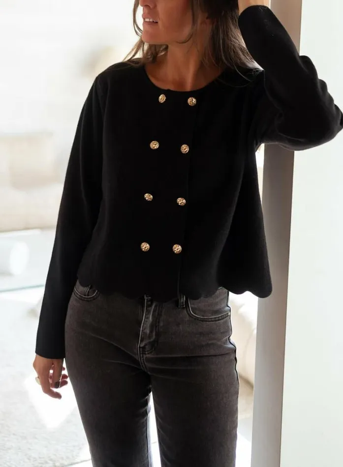 Women039s Clothing Cardigans Easy Clothes Black Avril Cardigan Black