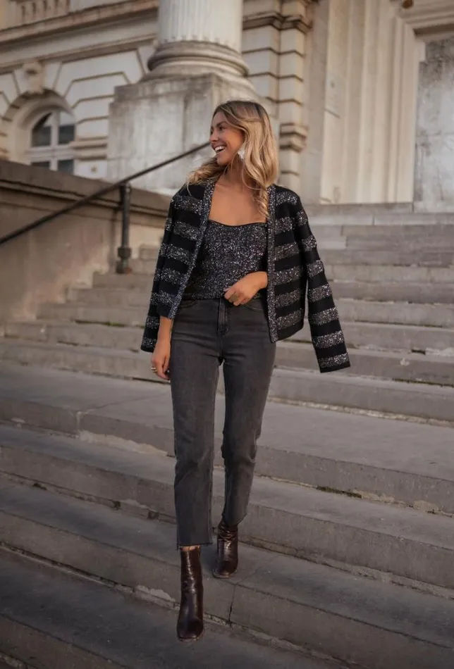 Women039s Clothing Cardigans Easy Clothes Black Pimpa Cardigan