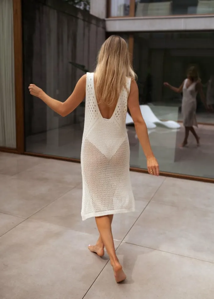 Women039s Clothing Dresses Easy Clothes Ecru Carena Crochet Dress