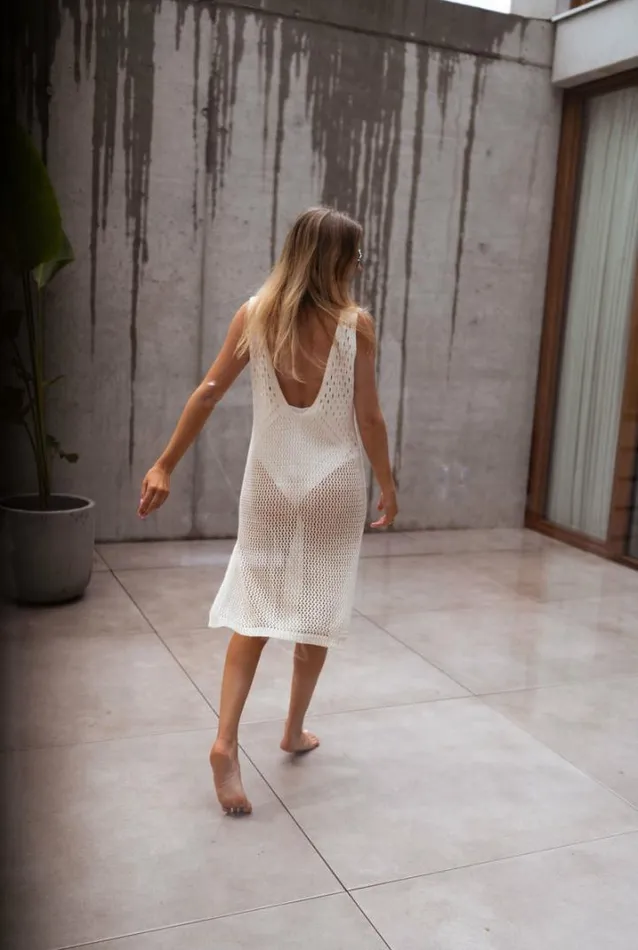 Women039s Clothing Dresses Easy Clothes Ecru Carena Crochet Dress Women039s Clothing Dresses Easy Clothes Ecru Carena Crochet Dress