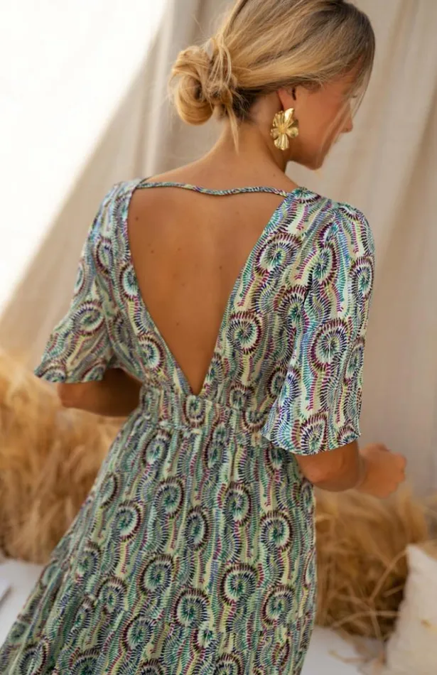 Women039s Clothing Dresses Easy Clothes Green Patterned Loane Dress Green Patterned