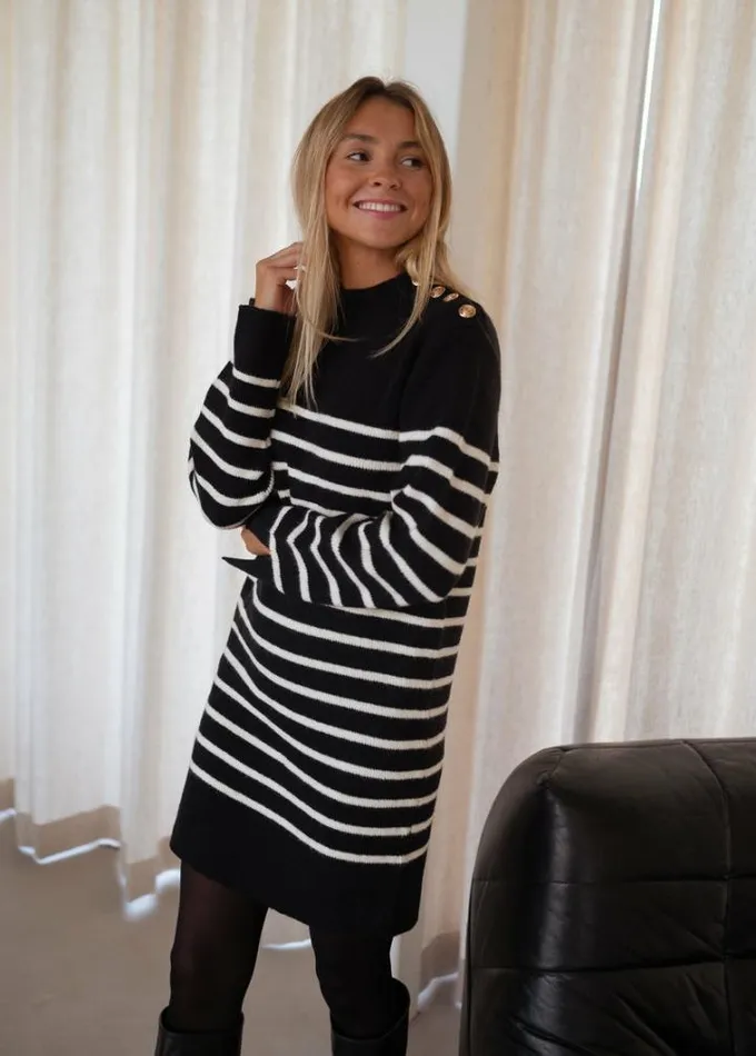 Women039s Clothing Dresses Easy Clothes Manon Striped Sweater Dress