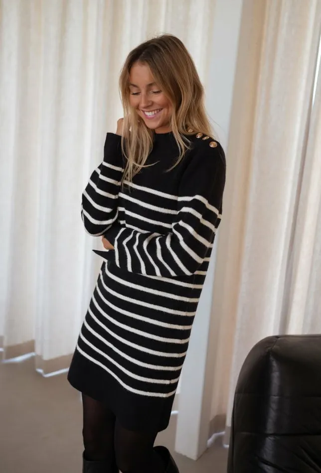 Women039s Clothing Dresses Easy Clothes Manon Striped Sweater Dress Women039s Clothing Dresses Easy Clothes Manon Striped Sweater Dress