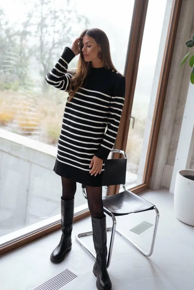 Women039s Clothing Dresses Easy Clothes Manon Striped Sweater Dress Women039s Clothing Dresses Easy Clothes Manon Striped Sweater Dress