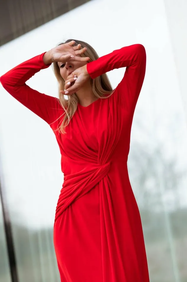 Women039s Clothing Dresses Easy Clothes Red Tary Dress Red