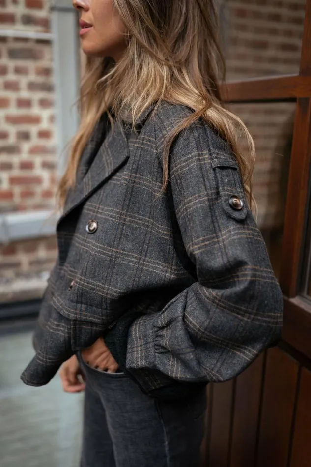 Women039s Clothing Jackets Easy Clothes Checkered Edna Jacket Women039s Clothing Jackets Easy Clothes Checkered Edna Jacket