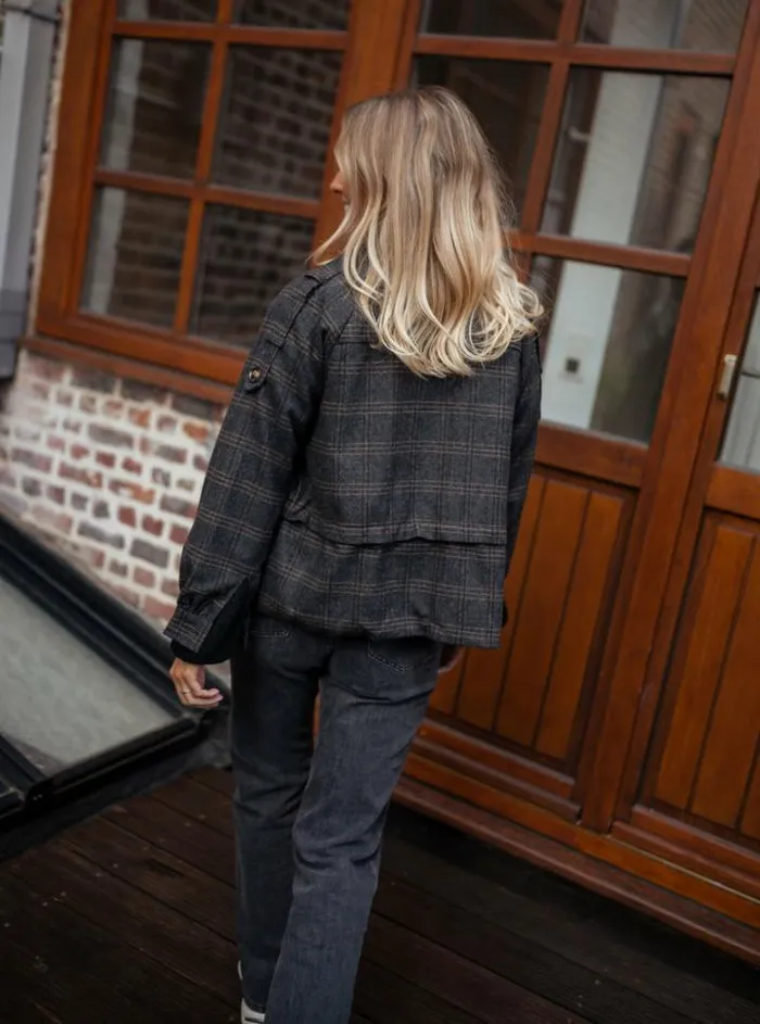 Women039s Clothing Jackets Easy Clothes Checkered Edna Jacket Women039s Clothing Jackets Easy Clothes Checkered Edna Jacket
