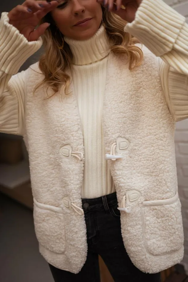 Women039s Clothing Jackets Easy Clothes Ecru Mara Sleeveless Jacket