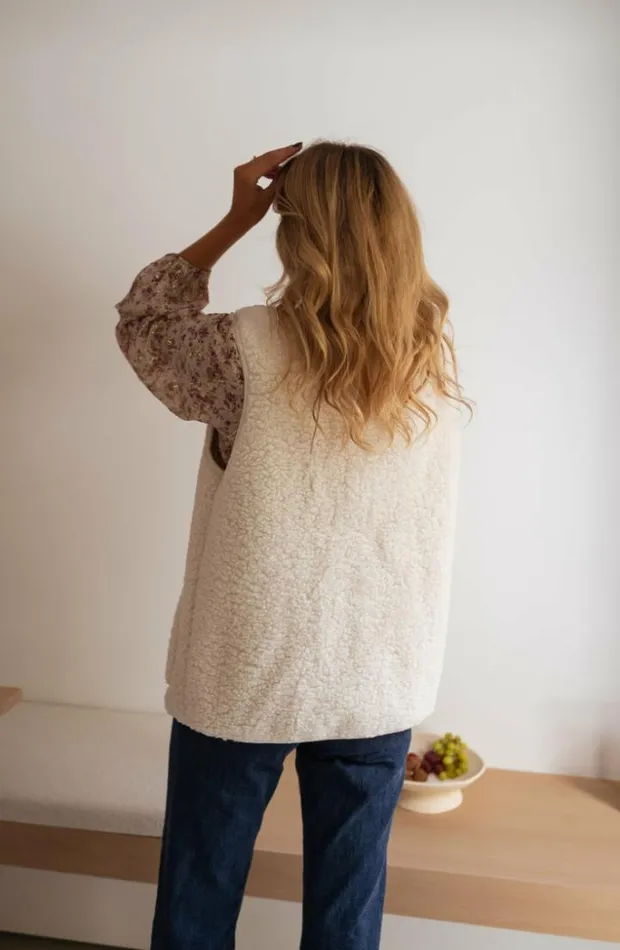 Women039s Clothing Jackets Easy Clothes Ecru Mara Sleeveless Jacket