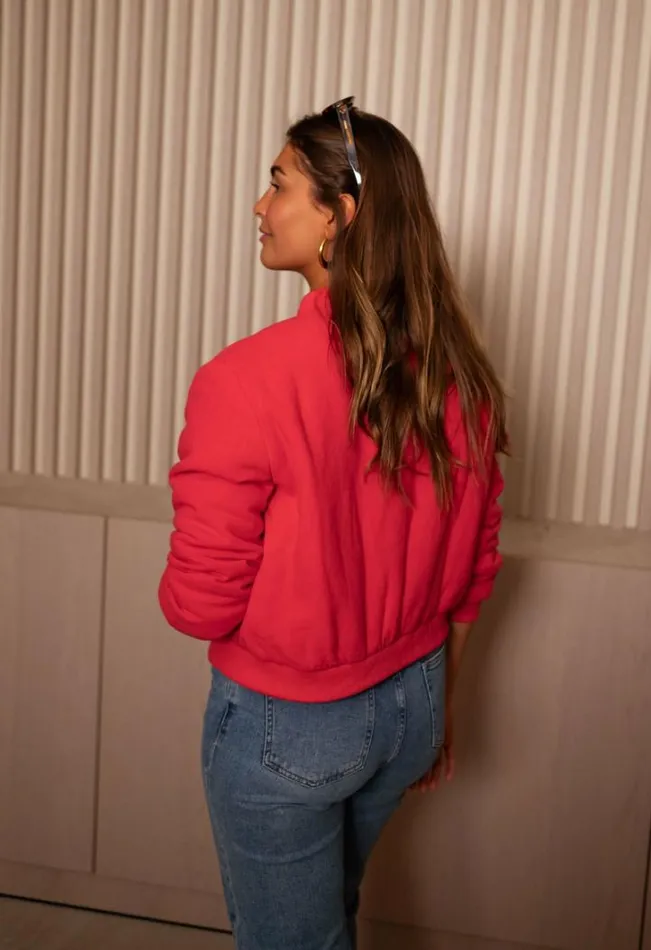 Women039s Clothing Jackets Easy Clothes Red Angelina Bomber Jacket Women039s Clothing Jackets Easy Clothes Red Angelina Bomber Jacket