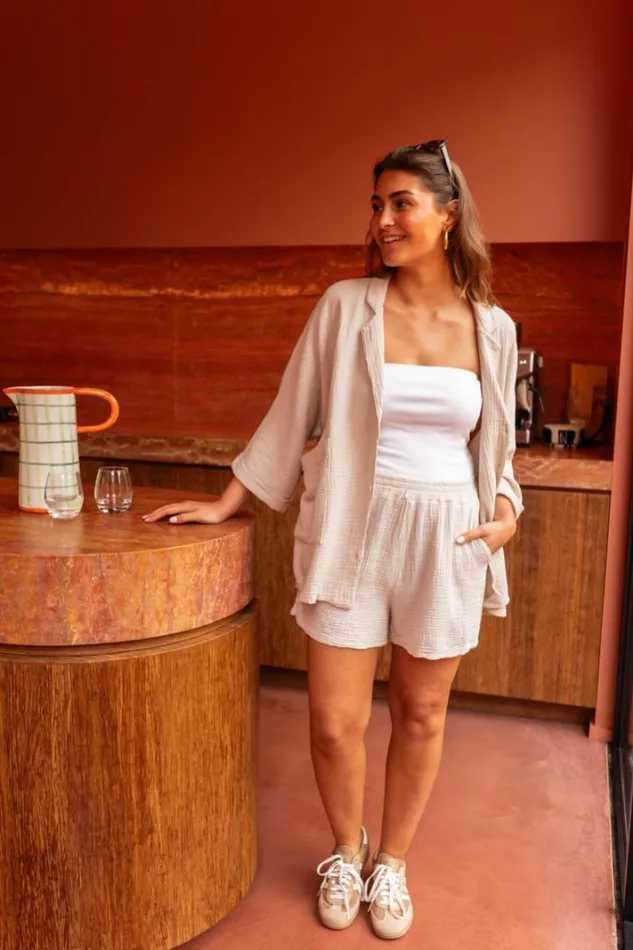 Women039s Clothing Shirts Easy Clothes Beige Suzanne Shirt Women039s Clothing Shirts Easy Clothes Beige Suzanne Shirt