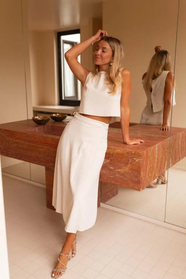Women039s Clothing Skirts Easy Clothes Beige Jalina Skirt