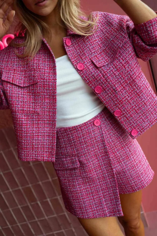 Women039s Clothing Skirts Easy Clothes Pink Tweed Jemina Skort