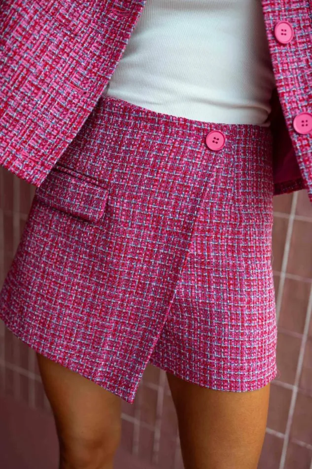 Women039s Clothing Skirts Easy Clothes Pink Tweed Jemina Skort Women039s Clothing Skirts Easy Clothes Pink Tweed Jemina Skort