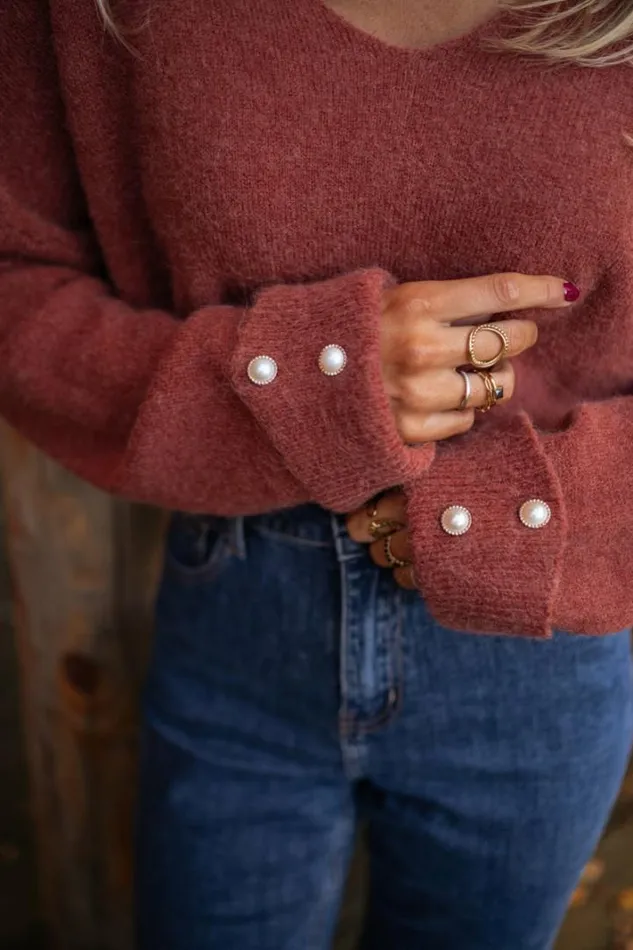 Women039s Clothing Sweaters Easy Clothes Brick Leonie Sweater