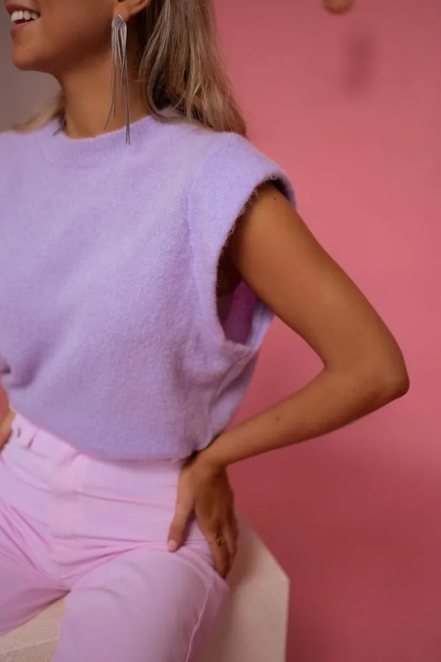 Women039s Clothing Sweaters Easy Clothes Lilac Barbara Short Sleeve Sweater Women039s Clothing Sweaters Easy Clothes Lilac Barbara Short Sleeve Sweater