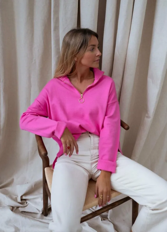 Women039s Clothing Sweaters Easy Clothes Pink July Sweater