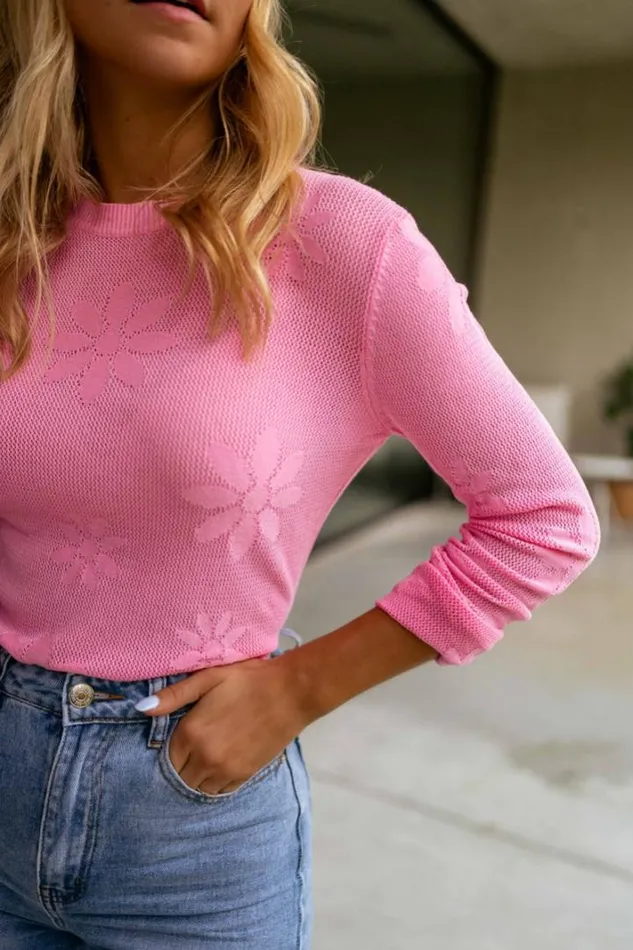 Women039s Clothing Sweaters Easy Clothes Pink Marguerite Sweater Pink Women039s Clothing Sweaters Easy Clothes Pink Marguerite Sweater Pink