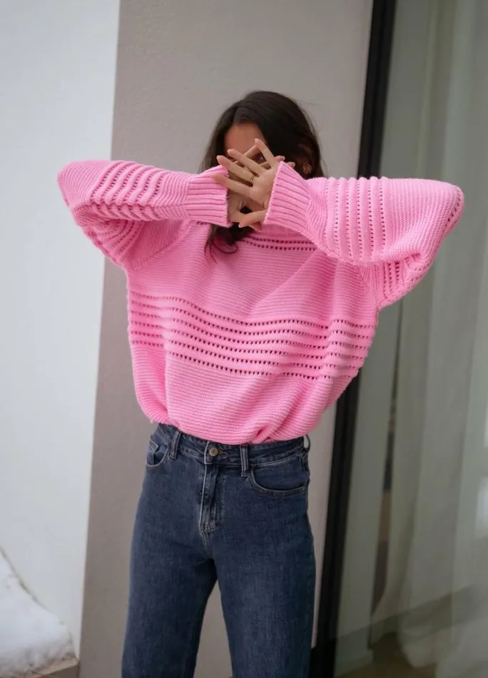Women039s Clothing Sweaters Easy Clothes Pink Miley Sweater Pink
