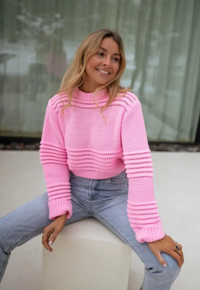 Women039s Clothing Sweaters Easy Clothes Pink Miley Sweater Pink