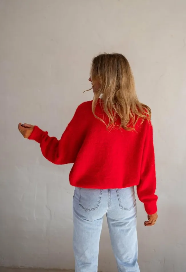 Women039s Clothing Sweaters Easy Clothes Red Melania Sweater Women039s Clothing Sweaters Easy Clothes Red Melania Sweater
