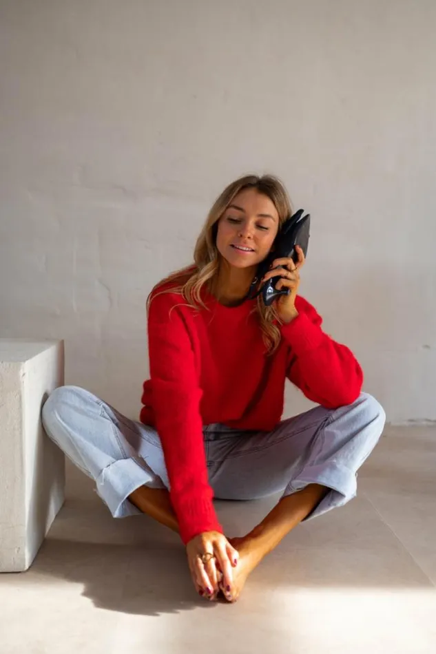 Women039s Clothing Sweaters Easy Clothes Red Melania Sweater Women039s Clothing Sweaters Easy Clothes Red Melania Sweater