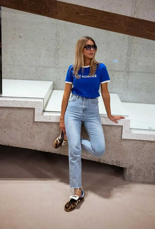 Women039s Clothing Tshirts Easy Clothes Blue Honore TShirt