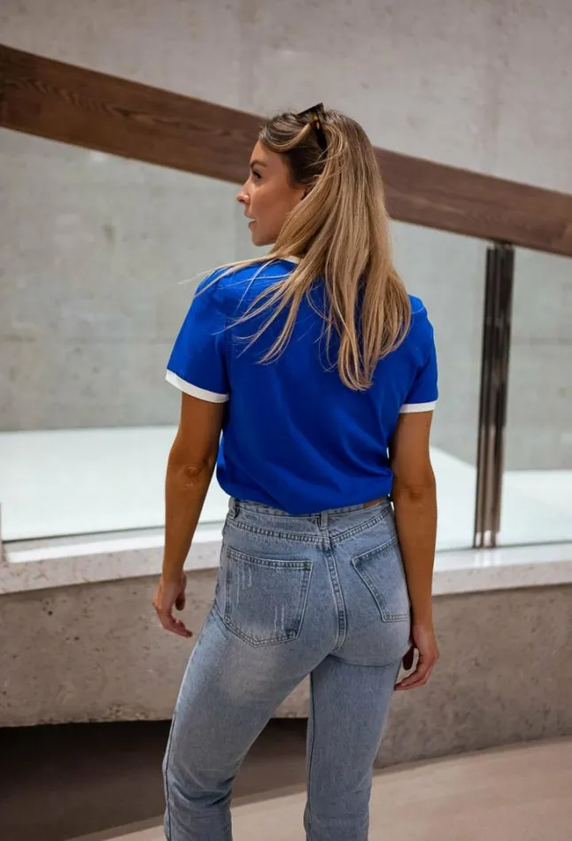 Women039s Clothing Tshirts Easy Clothes Blue Honore TShirt Women039s Clothing Tshirts Easy Clothes Blue Honore TShirt