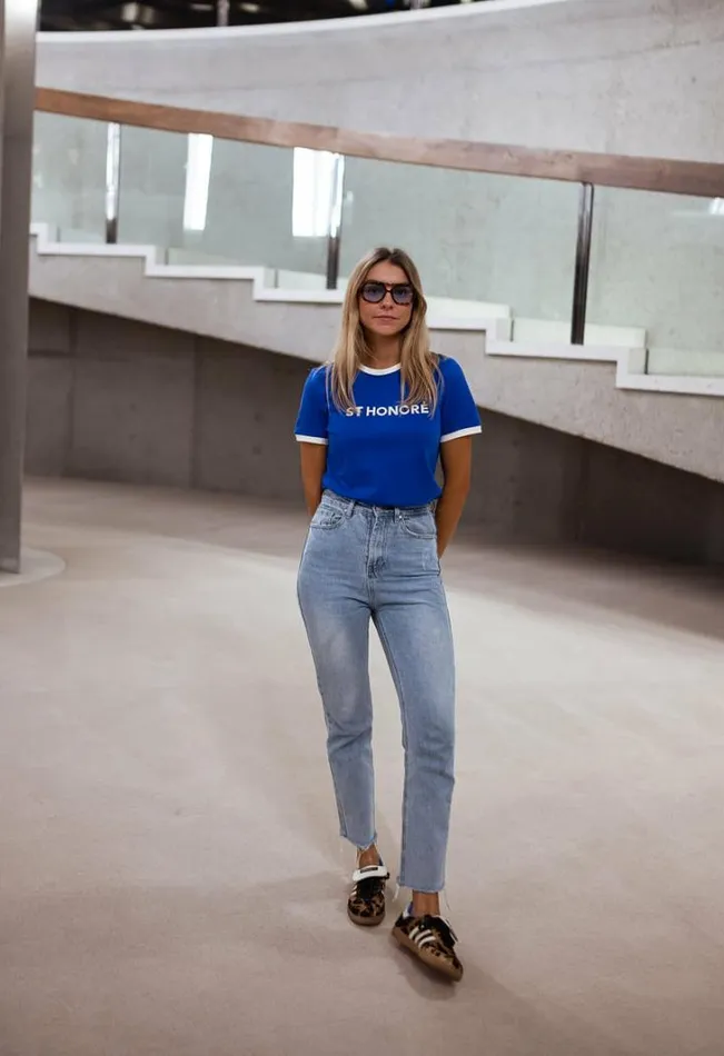 Women039s Clothing Tshirts Easy Clothes Blue Honore TShirt Women039s Clothing Tshirts Easy Clothes Blue Honore TShirt
