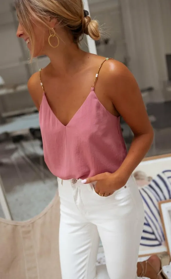 Women039s Clothing Tops Easy Clothes Old Pink Lacty Top Old Pink
