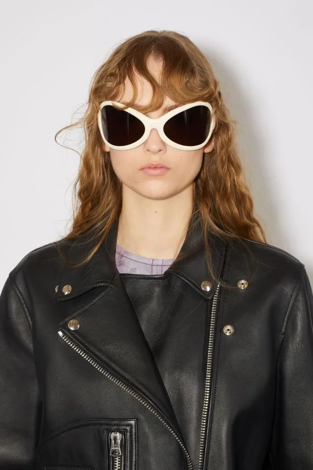 Women Acetate Sunglasses Blackwhite Acne Studios Eyewear