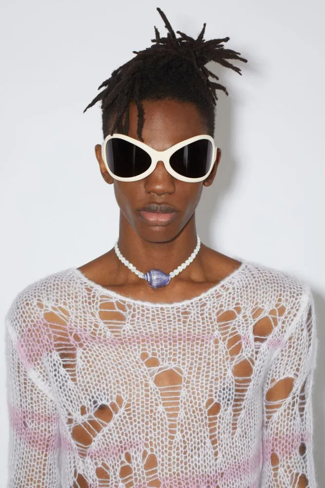 Women Acetate Sunglasses Blackwhite Acne Studios Eyewear