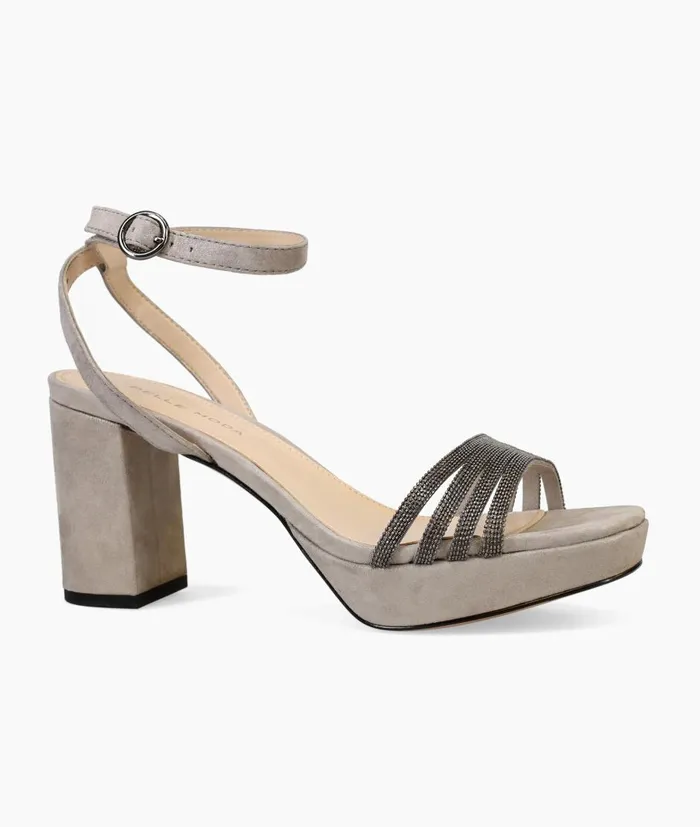 Women Aliana Platform 8211 Pewter Pelle Moda Platforms Women Aliana Platform 8211 Pewter Pelle Moda Platforms
