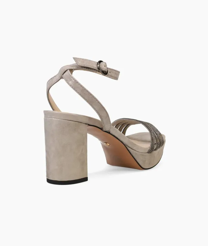 Women Aliana Platform 8211 Pewter Pelle Moda Platforms Women Aliana Platform 8211 Pewter Pelle Moda Platforms