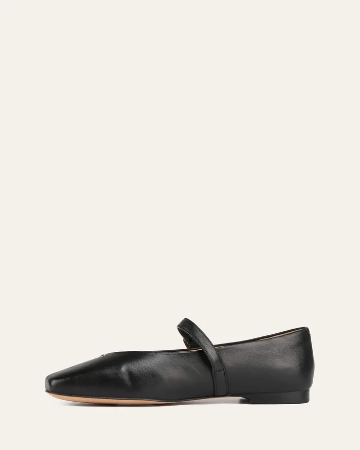 Women April casual flats black leather BALLET jomercer Women April casual flats black leather BALLET jomercer