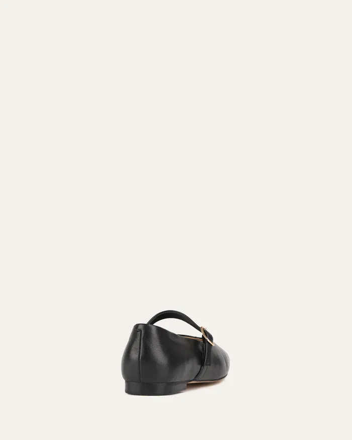 Women April casual flats black leather BALLET jomercer Women April casual flats black leather BALLET jomercer