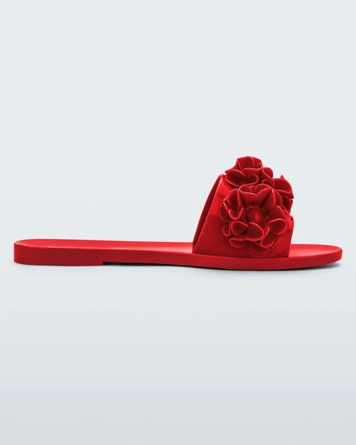 Women Babe Springtime Red Melissa Slides