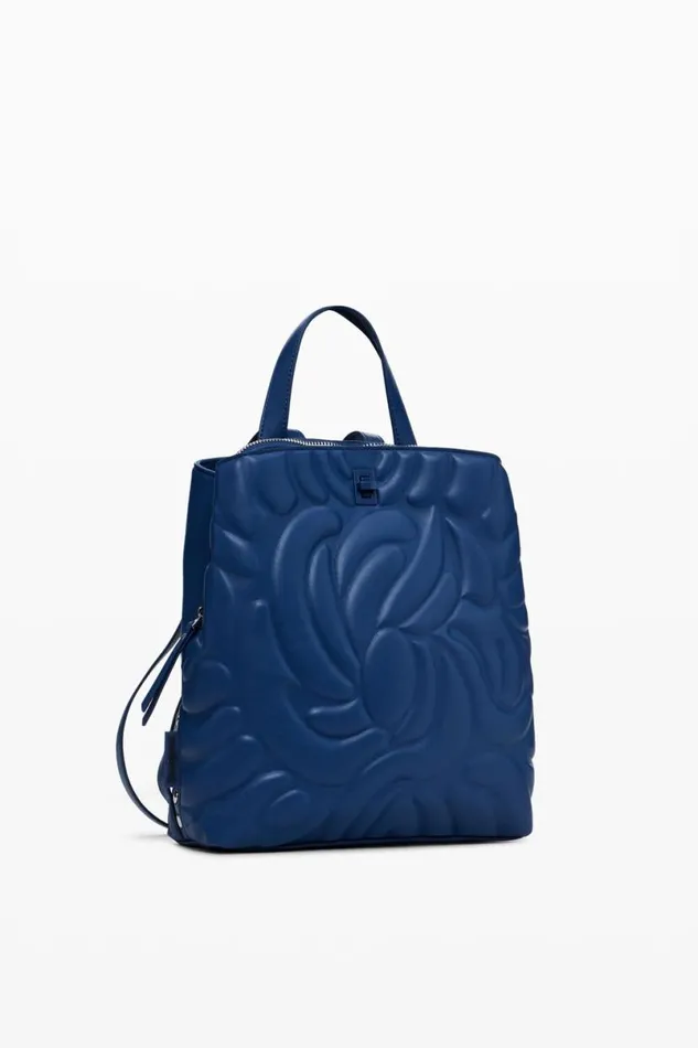 Women Backpacks Desigual Mini Backpack With Geometric Flowers