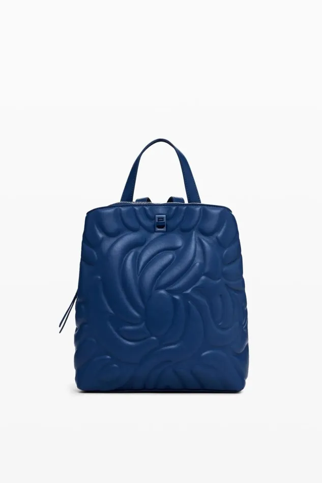 Women Backpacks Desigual Mini Backpack With Geometric Flowers