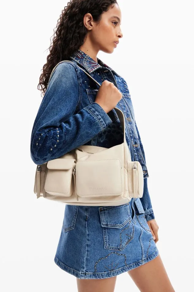 Women Bags Desigual Midsize Pockets Leather Bag
