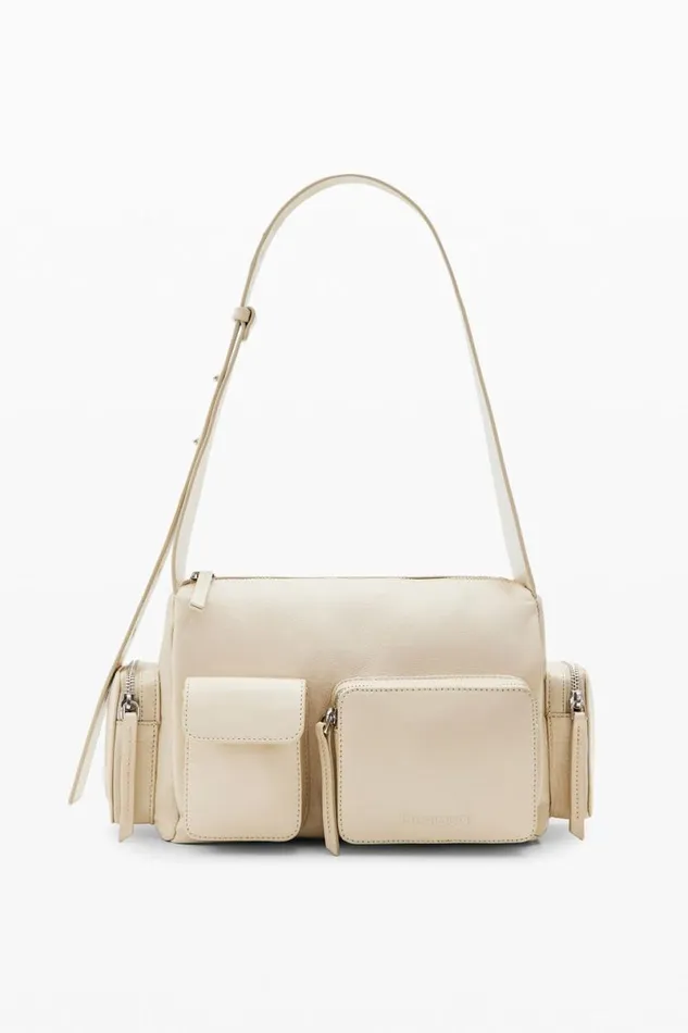 Women Bags Desigual Midsize Pockets Leather Bag