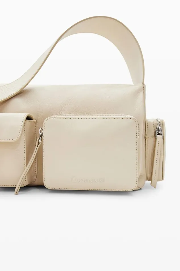 Women Bags Desigual Midsize Pockets Leather Bag