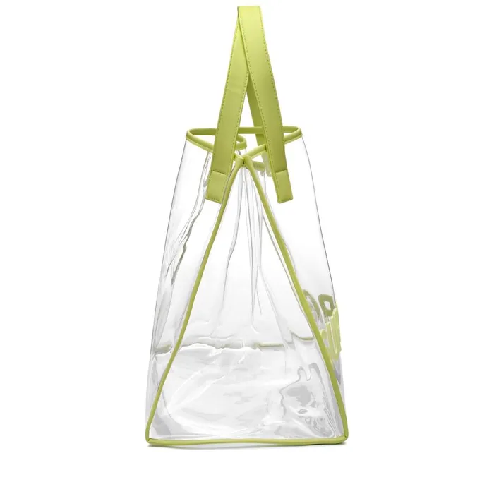 Women Bags Woman TRANSPARENT SHOPPING BAG Shopping Bag GREEN SUNNY LIME Superga Bags And Backpacks
