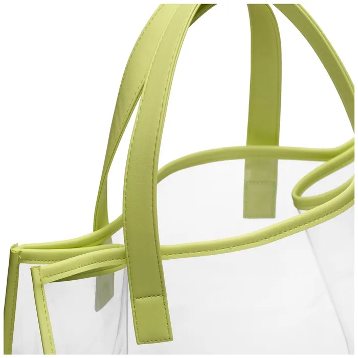 Women Bags Woman TRANSPARENT SHOPPING BAG Shopping Bag GREEN SUNNY LIME Superga Bags And Backpacks