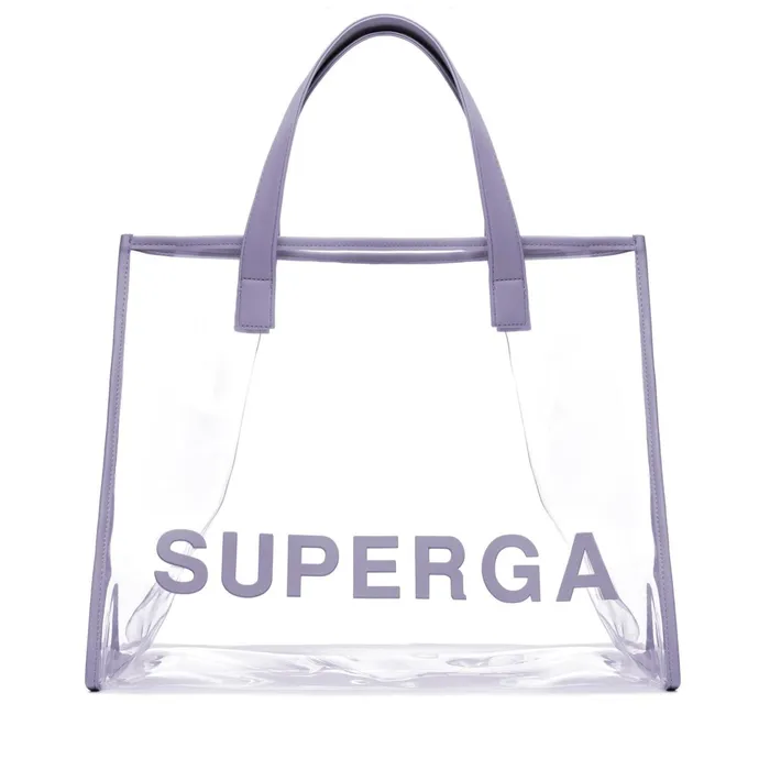 Women Bags Woman TRANSPARENT SHOPPING BAG Shopping Bag GREY LILLA Superga Bags And Backpacks