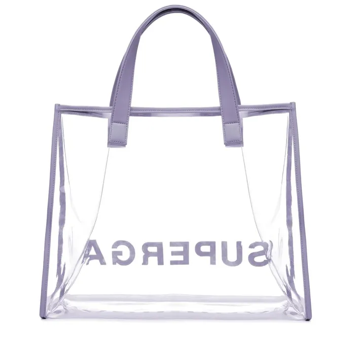 Women Bags Woman TRANSPARENT SHOPPING BAG Shopping Bag GREY LILLA Superga Bags And Backpacks