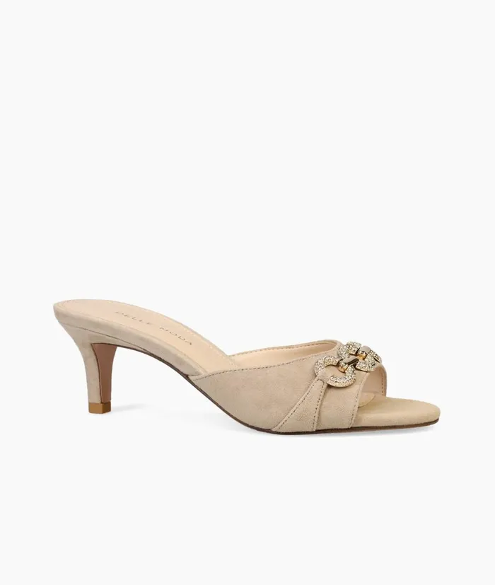 Women Balin 2 Slide 8211 Mushroom Pelle Moda Low Heels Women Balin 2 Slide 8211 Mushroom Pelle Moda Low Heels
