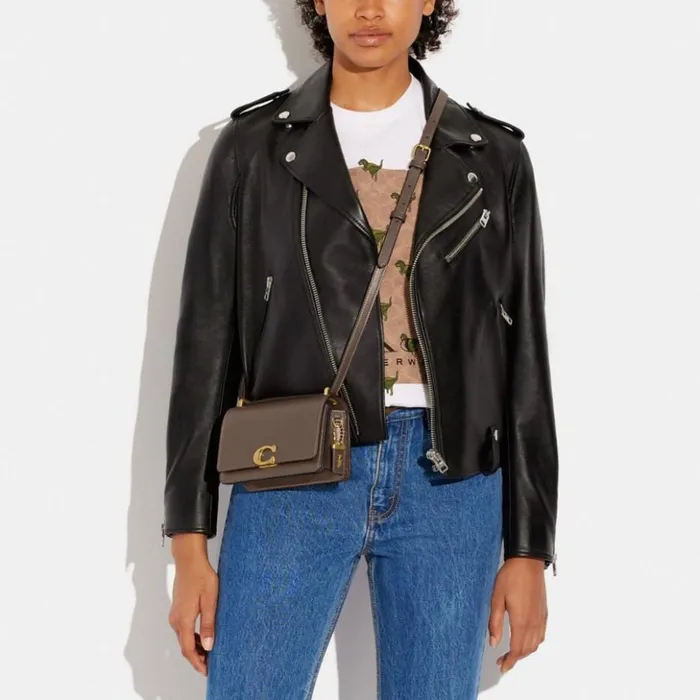 Women Bandit Crossbody Brassdark Stone Coach Shoulder Bags and Hobos