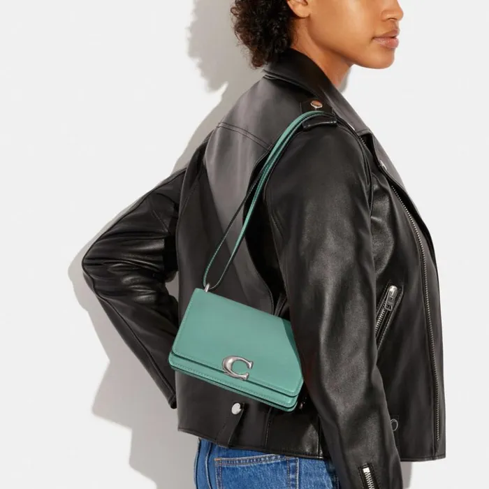 Women Bandit Crossbody Silverfaded Blue Coach Shoulder Bags and Hobos
